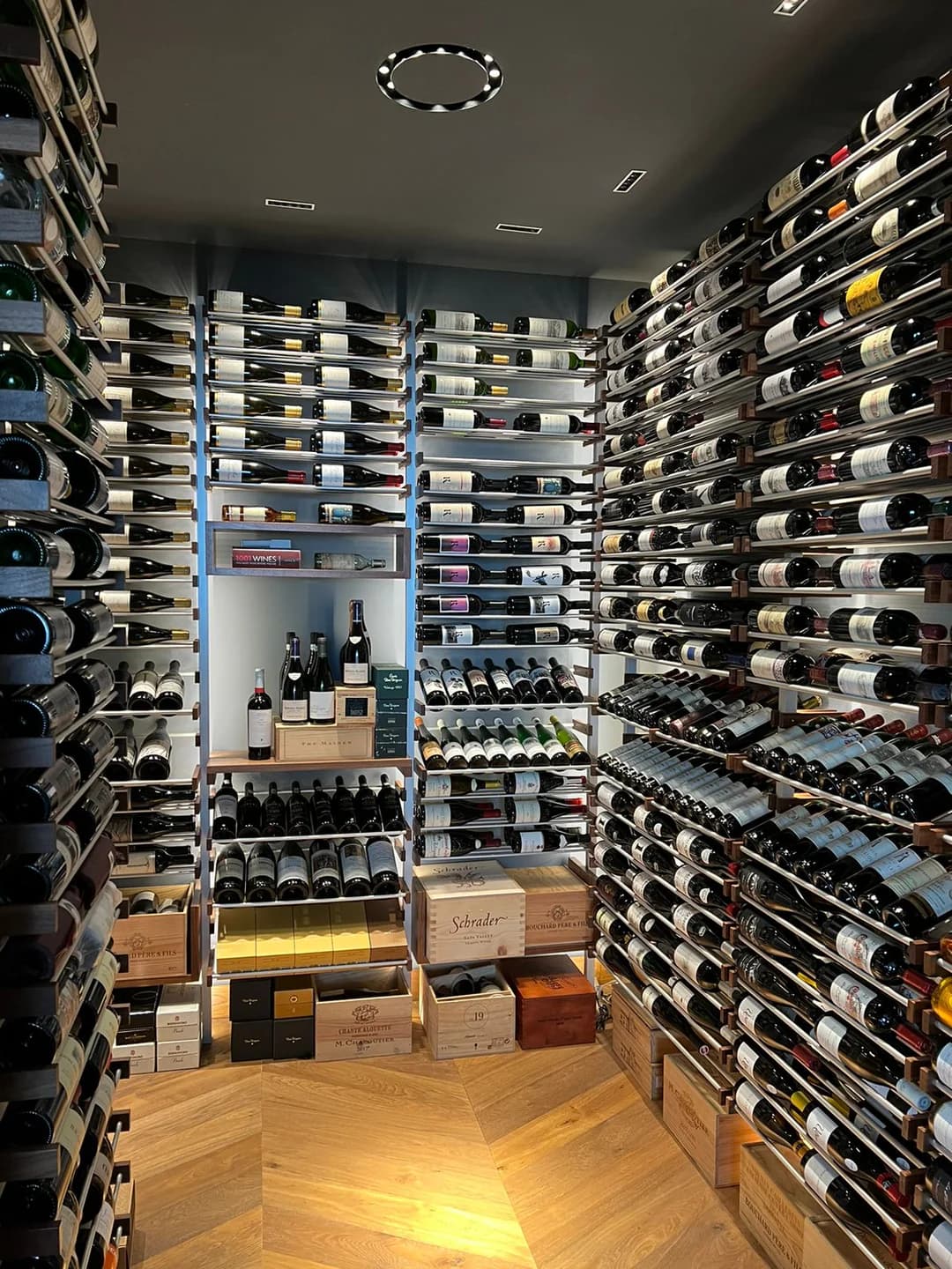 Custom luxury wine cellar project 1 in Creekside, Texas - Premium wine storage and climate control