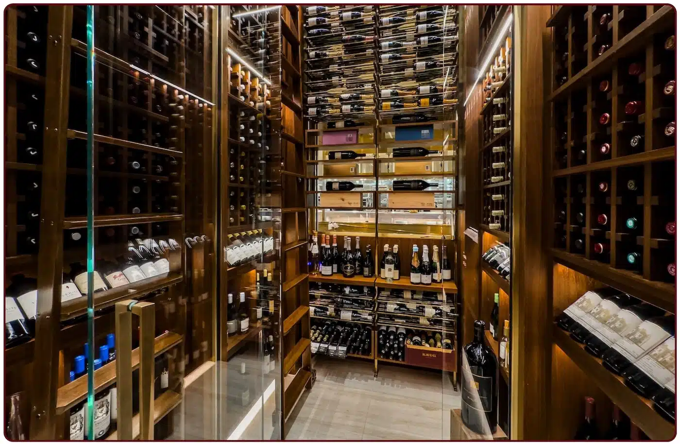 Commercial Wine Displays project in The Woodlands 1