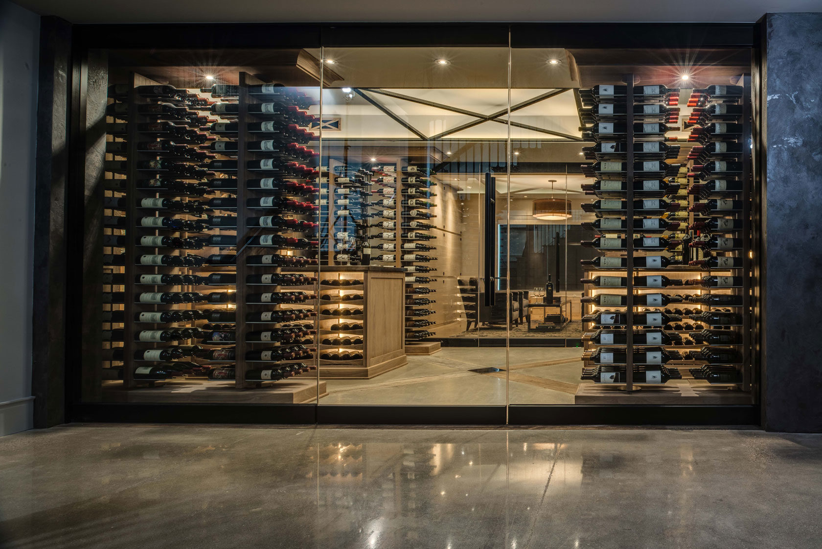 Sterling Ridge wine cellar project 2