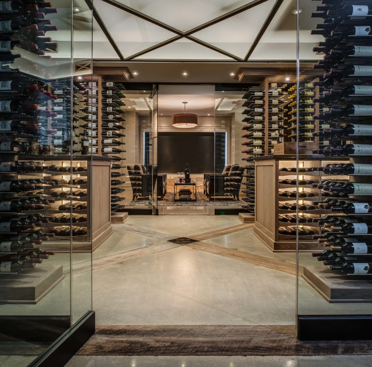 The Woodlands wine cellar project 1