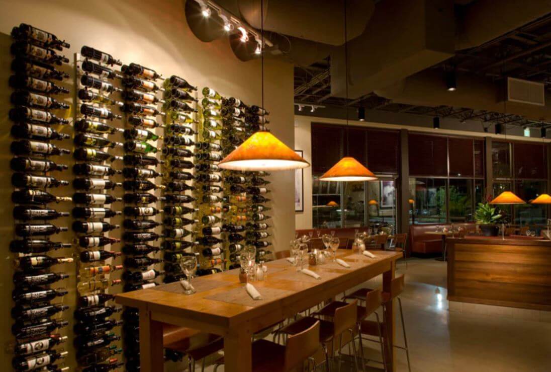 Warm Oak Library Cellar in Sterling Ridge