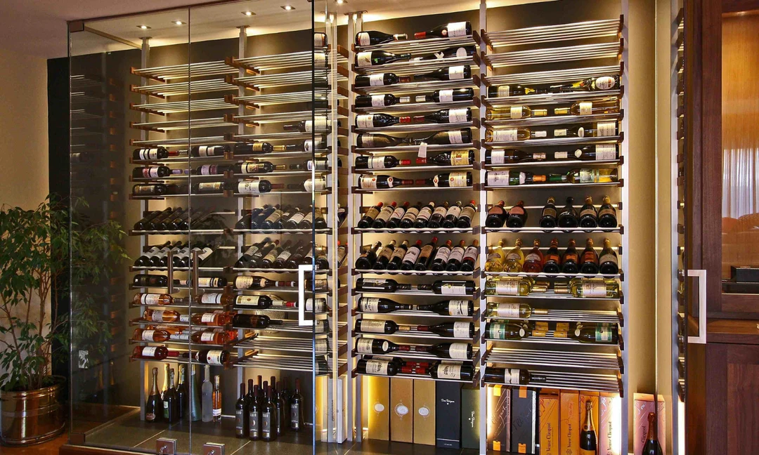 Restaurant Wine Display in The Woodlands